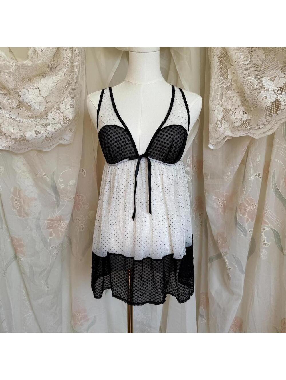 SOLD Victoria's Secret babydoll slip dress Sz. L